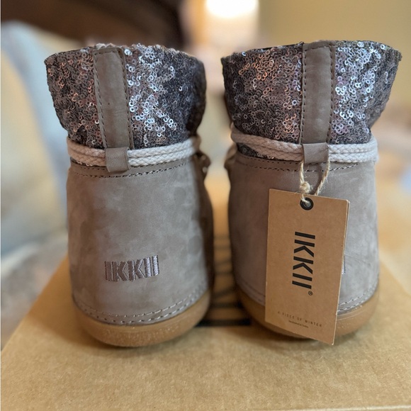 New IKKII Leather Snow Sequins Boots Size EU39 - Picture 4 of 7
